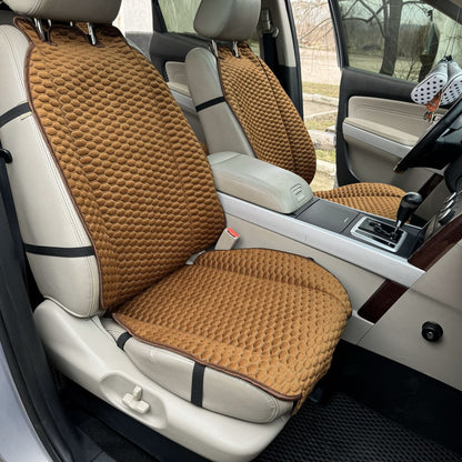 Alcantara car seat covers brown honey