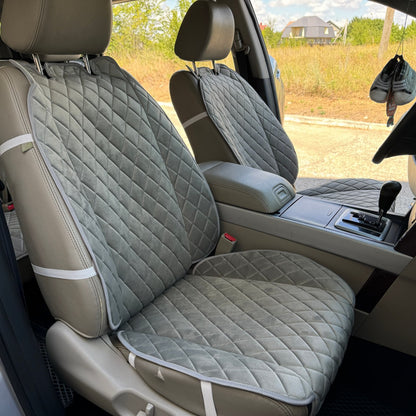 Alcantara car seat covers  light gray