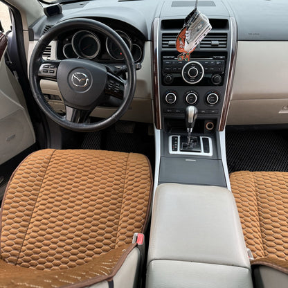 Alcantara car seat covers brown honey