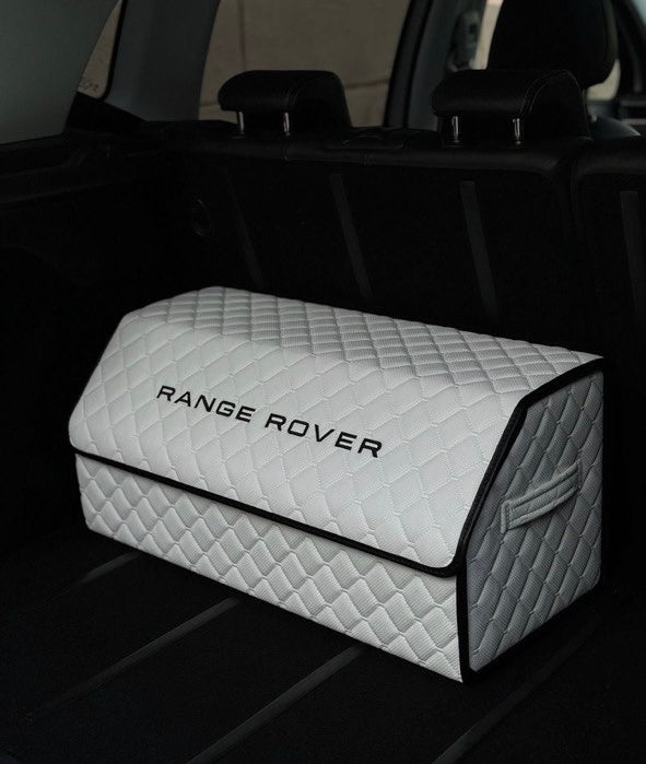 Car trunk leather organizer