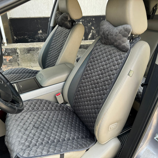 Alcantara car seat covers  gray honey