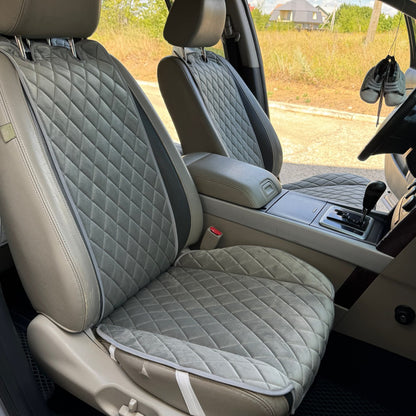 Alcantara car seat covers  light gray