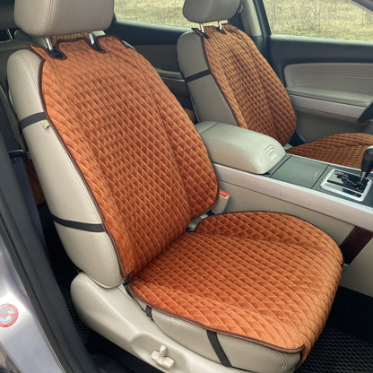 Alcantara car seat covers  orange