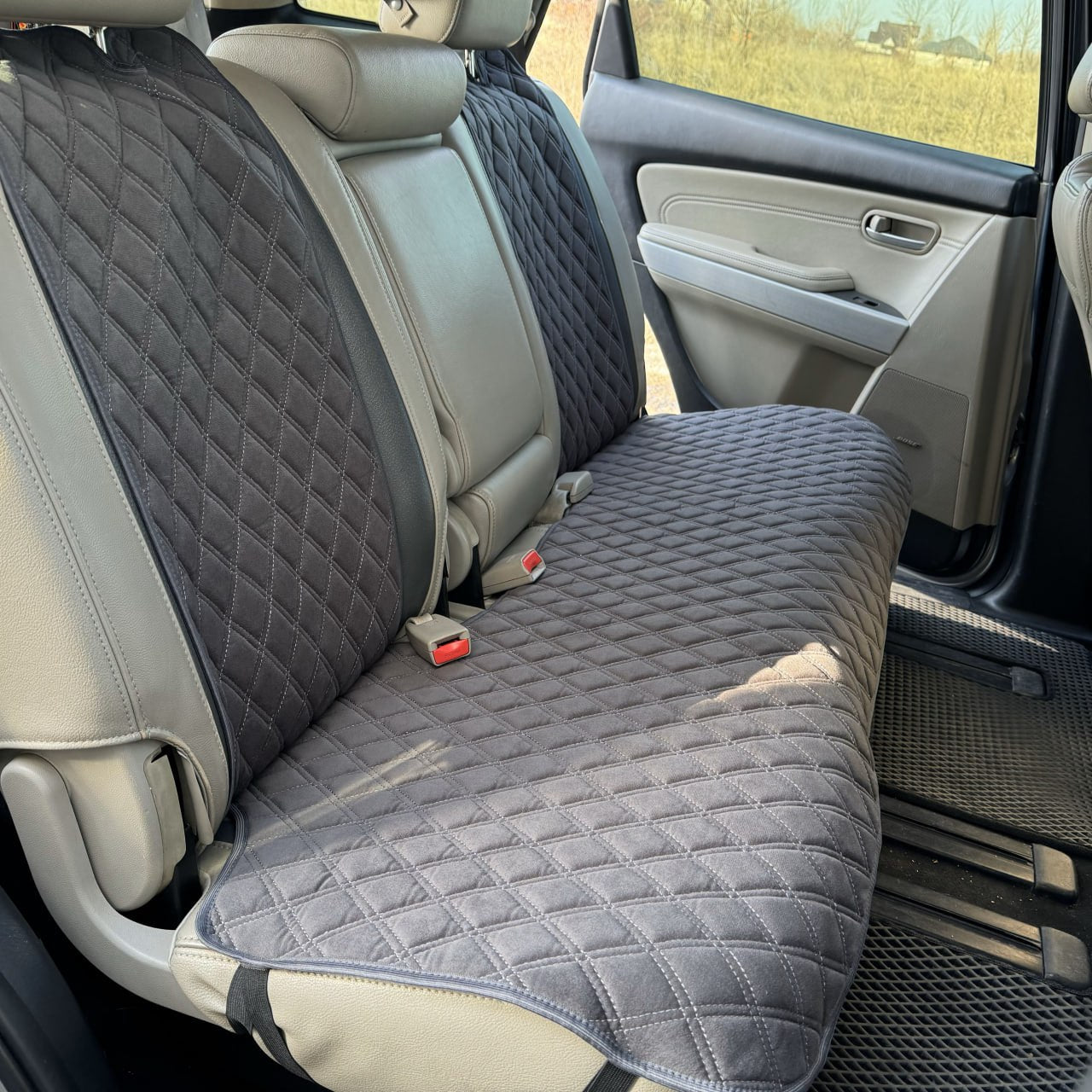 Alcantara car seat covers  grаy