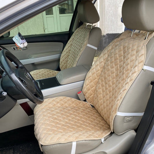 Alcantara car seat covers beige