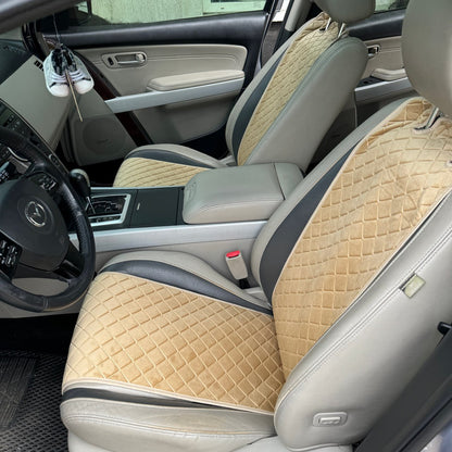 Alcantara car seat covers dark Beige