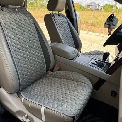 Alcantara car seat covers  light gray honey