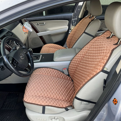 Alcantara car seat covers light brown honey