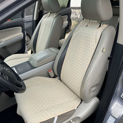 Alcantara car seat covers Ivory