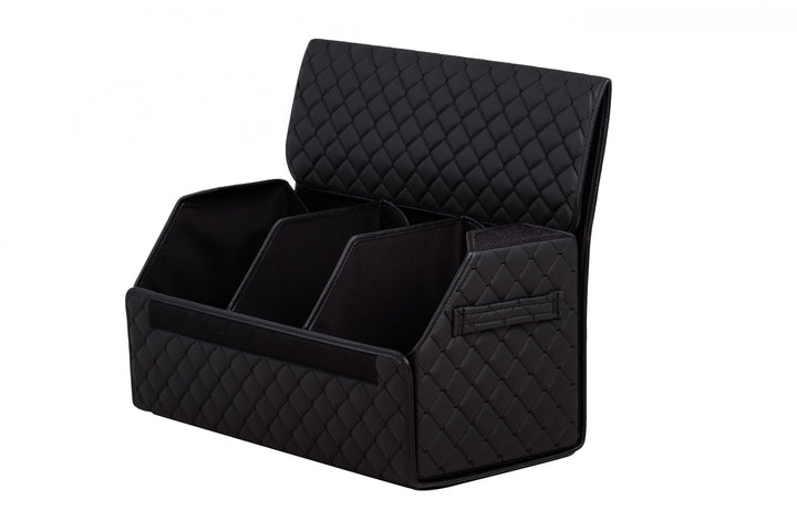 Car trunk leather organizer