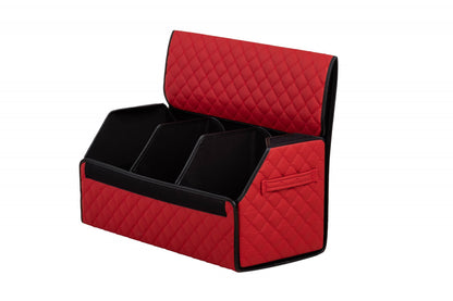 Car trunk leather organizer