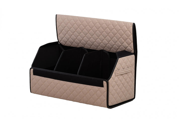 Car trunk leather organizer