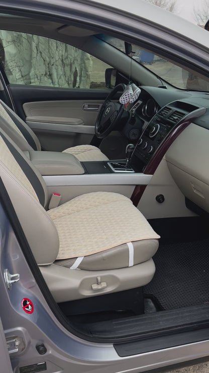 Alcantara car seat covers Ivory